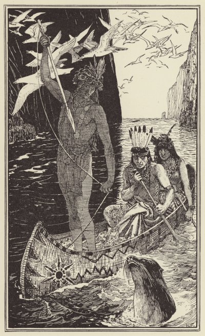 Ölen oğul ailesine yardım ediyor by Henry Justice Ford