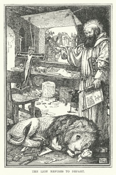 Aslan ayrılmayı reddediyor (lito) by Henry Justice Ford