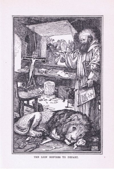 Aslan ayrılmayı reddediyor, 1912 by Henry Justice Ford