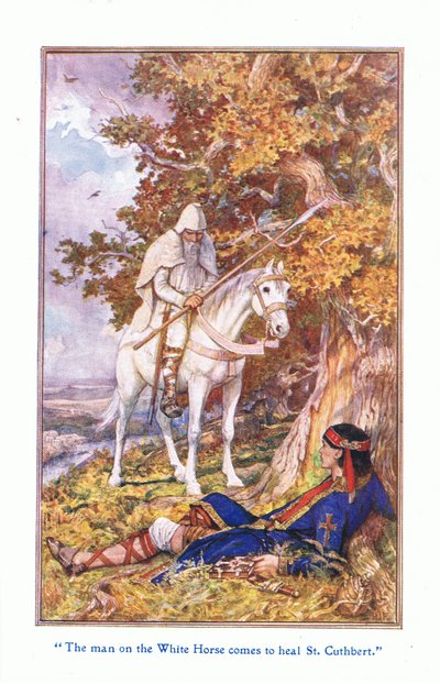 Beyaz atlı adam St Cuthbert