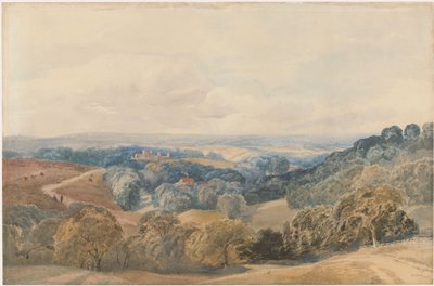 Crieff Kalesi ile manzara by Henry Jutsum
