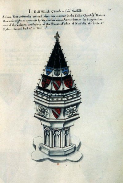 Sir Robert Howard tarafından dikilen yazı tipi by Henry Lilly