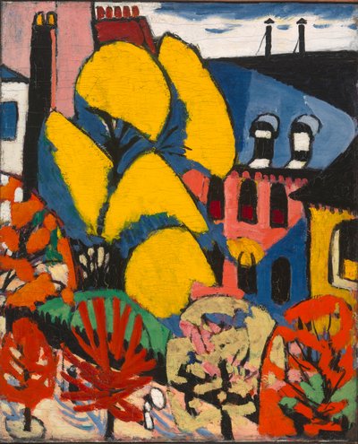 Ağaçlar, c.1912-14 (tuval üzerine yağlı boya) by Henry Lyman Saÿen