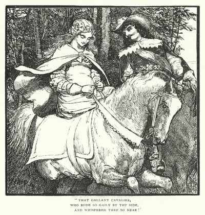 Fair Ines (gravür) by Henry Marriott (after) Paget