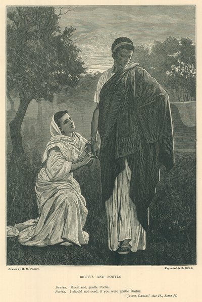 Julius Caesar için İllüstrasyon by Henry Marriott Paget