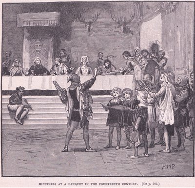 On dördüncü yüzyılda bir ziyafette âşıklar by Henry Marriott Paget