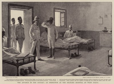 Sudan'daki İlerleme, Wady Halfa'daki Askeri Hastanede Bir Teftiş by Henry Marriott Paget