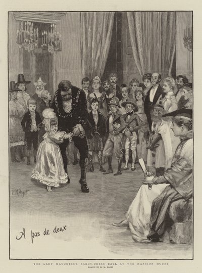Malikanedeki Bayan Belediye Başkanı Süslü Elbise Balosu by Henry Marriott Paget