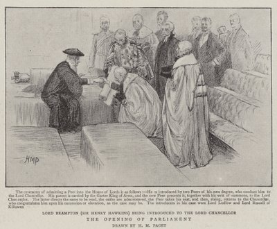 Parlamentonun Açılışı by Henry Marriott Paget