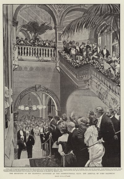 Majestelerinin Bakanlarının Anayasa Kulübünde Kabulü, Lord Salisbury