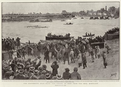Üniversite Tekne Yarışı, Bitiş, Gemiden Görüldüğü Gibi, Mortlake by Henry Marriott Paget