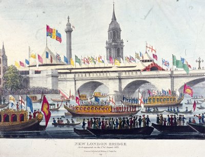 Londra Köprüsü yeni, Londra, 1831 by Henry Matthews