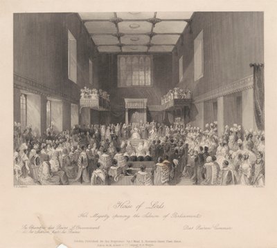 Majesteleri Parlamento Oturumunu açıyor by Henry Melville
