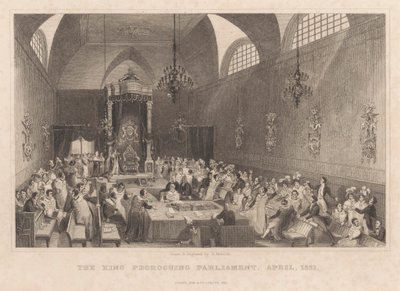 Kral Prorogueing Parlamentosu, Nisan 1831 by Henry Melville
