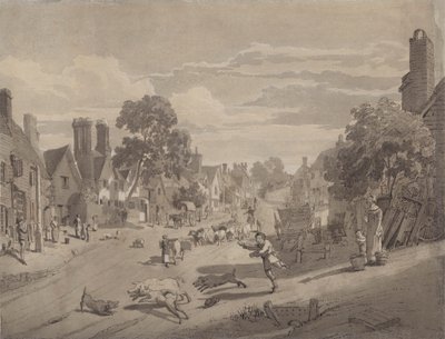 Bushey, Hertfordshire'daki High Street by Henry Monro