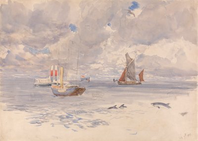 Porpoises, 7 Temmuz 1883 by Henry Moore