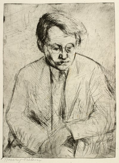 oturan adam by Henry Nielsen