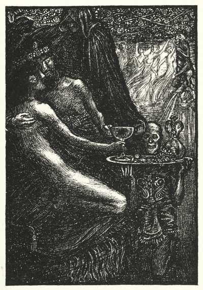 Matthew Arnold şiiri: Mycerinus (gravür) by Henry Ospovat