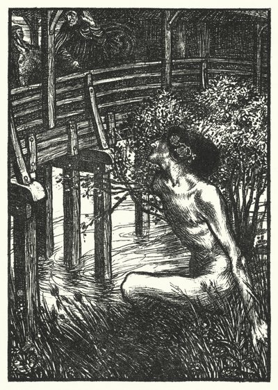 Matthew Arnold şiiri: Neckan (gravür) by Henry Ospovat