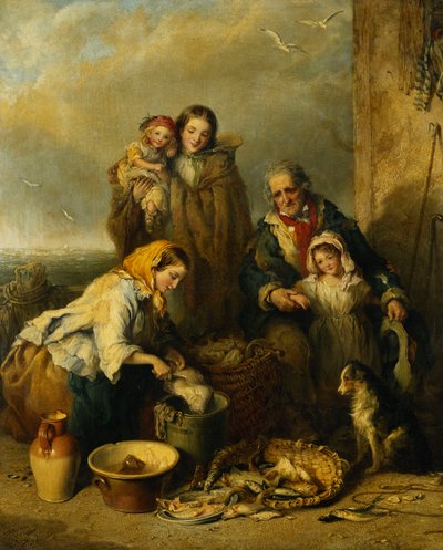 Balıkçının Ailesi, 1861 by Henry Perlee Parker