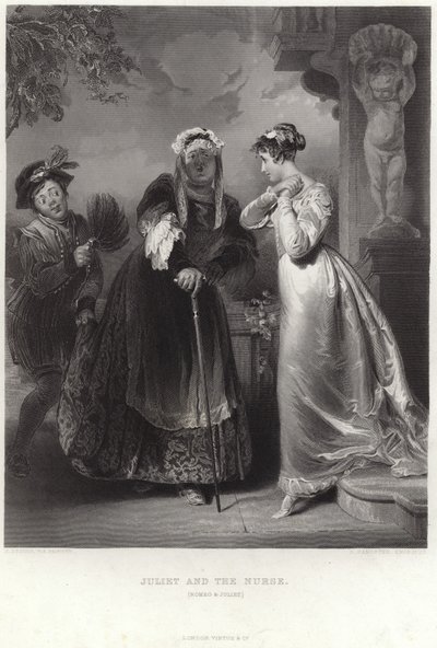 Juliet ve Hemşire by Henry Perronet Briggs