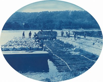 Kaya ve Fırça Barajı İnşaatı, Alçak]. Suçlu]. 1891 by Henry Peter Bosse