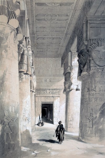Denderah Tapınağı, Mısır, 19. yüzyıl. by Henry Pilleau