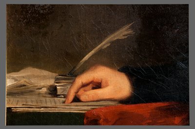 Tuval üzerine yağlı boya Alexander Hamilton portresi detayı by Henry Raeburn