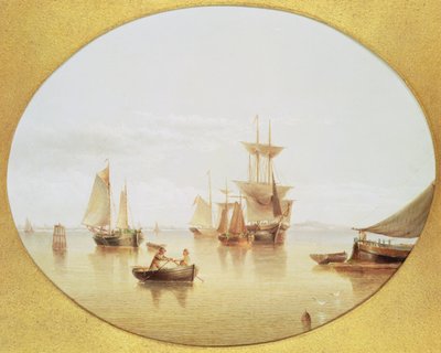 Liman Sahnesi - karada kürek çekme by Henry Redmore