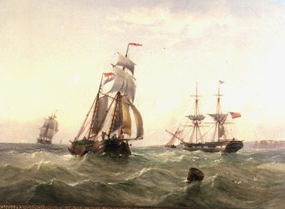 Kıyı şeridindeki gemiler by Henry Redmore