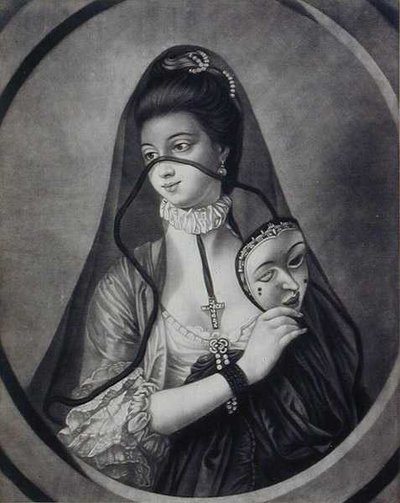 Carington Bowles (fl.1744-93) (litho) tarafından oyulmuş Fair Rahibe Maskesiz by Henry Robert (after) Morland