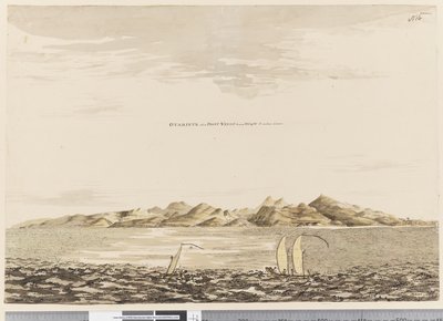 Sayfa 16 Otaheite, Venüs Noktası, Batı ile GB taşıdığında. 5 mil uzaklıkta, 1768-75 (wc) by Henry Roberts