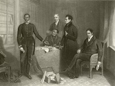 Jan Tzatzoe, Andries Stoffles, Rev Dr Philip ve Rev Mess Read, Kıdemli ve Genç by Henry Room