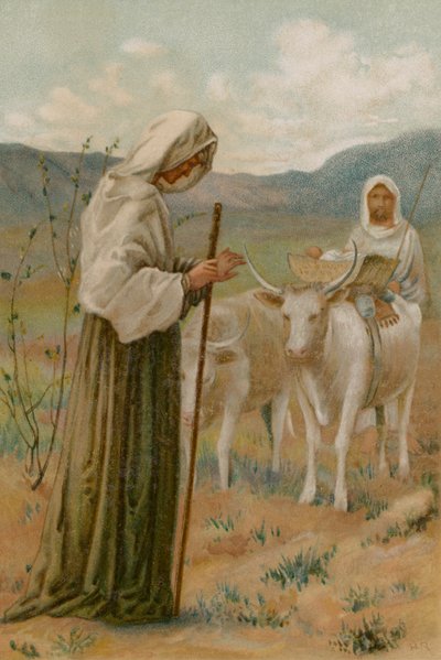 Hannah ve Samuel (kromolitho) by Henry Ryland