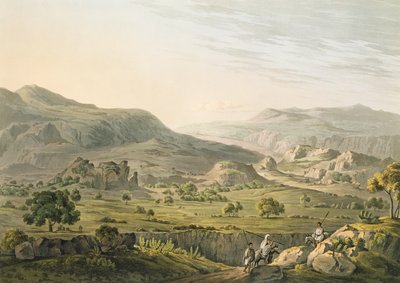 Daniel Havell (1785-1826) 1809 (aquatint) tarafından Habeşistan'da Atbara Geçidi, kazınmış by Henry Salt