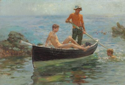 turuncu mayo, 1913 by Henry Scott Tuke