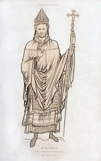 Bir başpiskopos, 12. yüzyılın sonlarında, 1843. by Henry Shaw