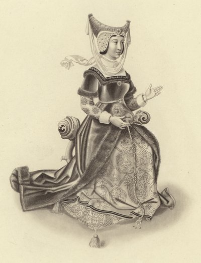 Lancaster Düşesi Constancia, John Of Gaunt'un Karısı by Henry Shaw