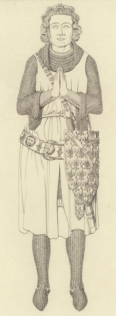 Charles Compte D? Etampes'in Heykeli, c 1336 by Henry Shaw
