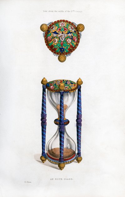 Kum saati, 17. yüzyıl ortası, 1843. by Henry Shaw