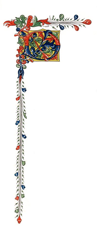 İlk harf D, c1445, 1843. by Henry Shaw