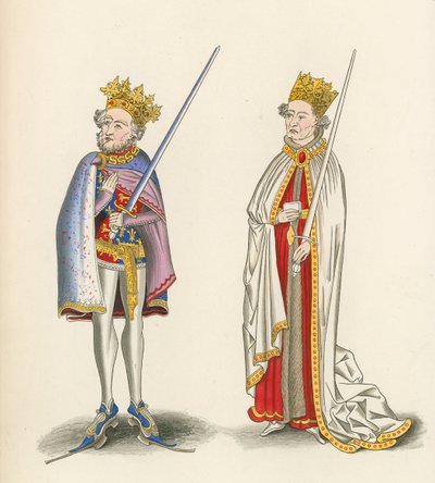 Kral John ve Kral I. Henry, c 1440 by Henry Shaw