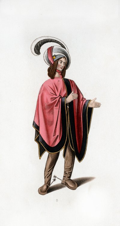 Erkek elbisesi, c1480, 1843. by Henry Shaw