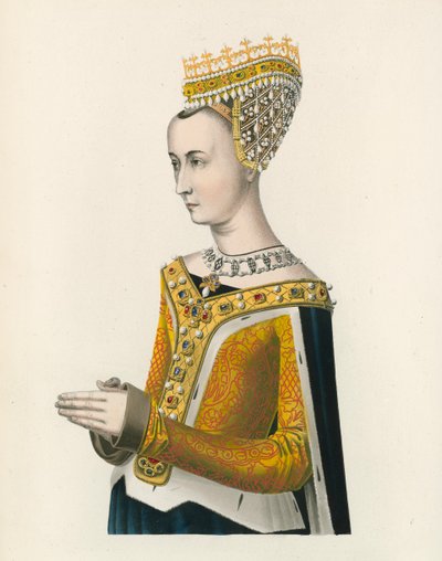 Margaret, İskoçya Kraliçesi III. James, c 1483, Yarım boy portre by Henry Shaw