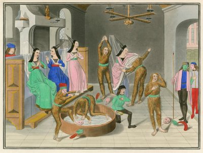 Masque of Charles VI of France, late 15th century by Henry Shaw