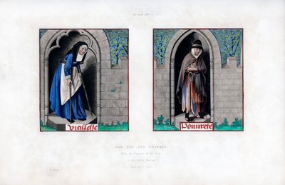 Yaşlılık ve Yoksulluk, c1480, 1843. by Henry Shaw