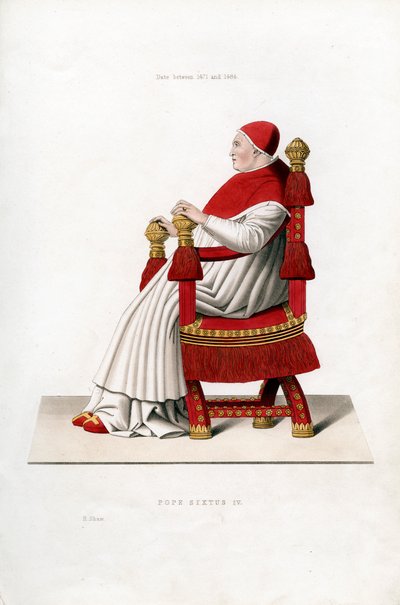Papa Sixtus IV, 1471-1484, 1843. by Henry Shaw