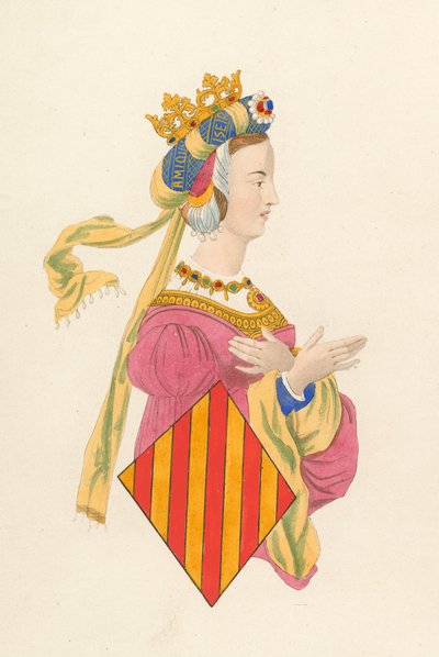Aragon Kraliçesi Leonora by Henry Shaw