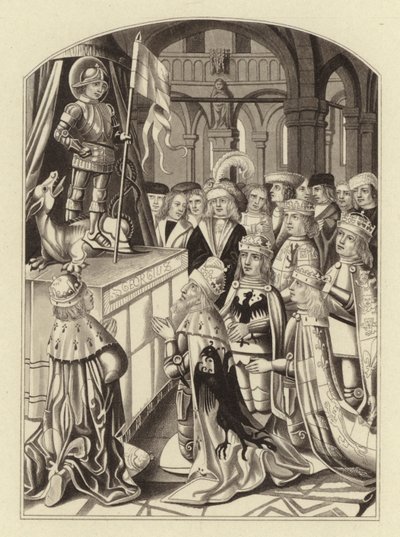Avrupa'nın hükümdarları Saint George'a tapıyor by Henry Shaw