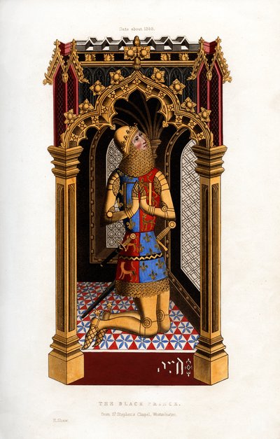 Kara Prens, c1355, 1843. by Henry Shaw